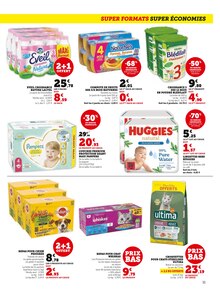Promotion Pampers dans le prospectus Super U, valable du 31/01/2023 au 12/02/2023 Promo Pampers dans le catalogue Super U du moment à la page 11
