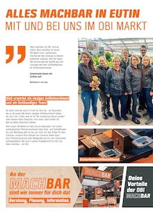 Aktueller OBI Prospekt "WIR FEIERN, DU SPARST!" für Eutin Aktueller OBI Prospekt für Eutin mit Seiten
