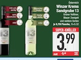 Sandgrube 13 Grüner Veltliner im EDEKA Prospekt Sandgrube 13 Grüner Veltliner von Winzer Krems im aktuellen EDEKA Prospekt für 3,99 €