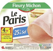 Jambon le paris -25% de sel - Géant Casino à Échirolles Jambon le paris -25% de sel en promo chez Géant Casino Échirolles à 2,29 €