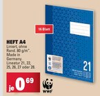 HEFT A4 im Angebot bei Marktkauf in Heidenheim HEFT A4 Angebote von WWF bei Marktkauf Heidenheim für 0,69 €