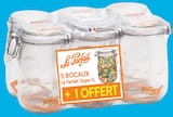 Lot de 6 bocaux 1L dont 1 offert - Le Parfait - Intermarché Super Lot de 6 bocaux 1L dont 1 offert - Le Parfait à 13,96 € dans le catalogue Intermarché Super
