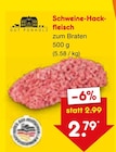 Aktuelles Schweine-Hackfleisch Angebot bei Netto Marken-Discount in Koblenz ab 2,79 €