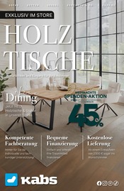 Kabs Möbel & Einrichtung Prospekt der aktuellen Woche mit 13 Seiten, gültig von 02.12.2025 bis 19.12.2025, in Großpösna und Umgebung Aktueller Kabs Möbel & Einrichtung Prospekt in Großpösna und Umgebung, "NATÜRLICHKEIT UND ELEGANZ FÜR IHR WOHNZIMMER" mit 13 Seiten, 02.12.2025 - 19.12.2025