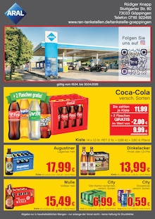 Coca Cola im RAN Prospekt "RAN" mit 2 Seiten (Göppingen)