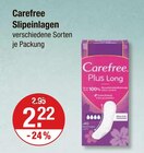 Slipeinlagen im V-Markt Prospekt Slipeinlagen von Carefree im aktuellen V-Markt Prospekt für 2,22 €