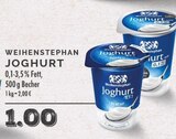 JOGHURT im Angebot bei EDEKA in Dinslaken JOGHURT Angebote von WEIHENSTEPHAN bei EDEKA Dinslaken für 1,00 €