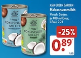 Kokosnussmilch Klassik von ASIA GREEN GARDEN im aktuellen ALDI SÜD Prospekt für 0,89 €
