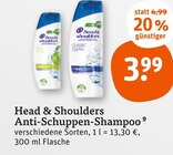 Aktuelles Anti-Schuppen-Shampoo Angebot bei tegut in Erlangen ab 3,99 €