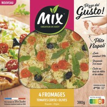 Spar Montpellier - Pizza 4 fromages tomates cerise olives pizza del gusto! Promo Pizza 4 fromages tomates cerise olives pizza del gusto! dans le catalogue Spar "Le royaume des marques Spar ici !" à Montpellier