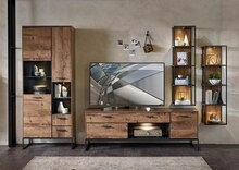 Segmüller Affing - Wohnconcept Wohnwand Manhattan 4tlg. Eiche Holz Wohnconcept Wohnwand Manhattan 4tlg. Eiche Holz Angebot bei Segmüller Affing im Prospekt Wohnzimmer-Highlights