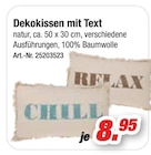 Dekokissen mit Text bei Möbel AS im Kuppenheim Prospekt für 8,95 €