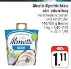 Alpenfrischkäse oder -zubereitung im aktuellen Prospekt bei nah und gut in Zschepplin