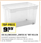 ALLZWECKBOX „SANTOS XL“ MIT ROLLEN Angebote von OBI bei OBI Heidenheim für 9,99 €