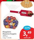 Massive Kugeln von Riegelein für 3,49 € bei budni im Angebot Massive Kugeln von Riegelein im aktuellen budni Prospekt