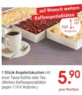 Angebotskuchen mit Kaffee oder Tee Angebote bei Zurbrüggen Lemgo für 5,90 €