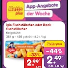 Aktuelles iglo Fischstäbchen oder Backfischstäbchen Angebot bei Netto Marken-Discount in Halle (Saale) ab 2,49 €