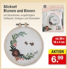 Stickset Blumen und Bienen für 6,99 € bei Zimmermann im Angebot Stickset Blumen und Bienen im aktuellen Zimmermann Prospekt