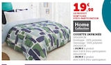 Couette Imprimée - Home Collection en promo chez Super U Besançon à 19,90 €