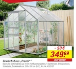 Aktuelles Gewächshaus „Franzi“ Angebot bei toom Baumarkt in Wuppertal ab 349,99 €