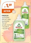 Spülmittel im Angebot bei Müller in Hamburg Spülmittel Angebote von Frosch bei Müller Hamburg für 1,69 €
