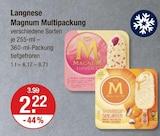Magnum Multipackung Pink von Langnese im aktuellen V-Markt Prospekt für 2,22 €