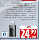 USB-Dongle Carplay TX-346 Angebote von TECHNAXX bei E center Rostock für 24,99 €