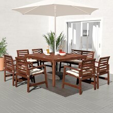 IKEA Ulm - IKEA ÄPPLARÖ Tisch+6 Armlehnstühle+Bank/außen Äpplarö braun las./kuddarna beige braun las., Kuddarna beige IKEA ÄPPLARÖ Tisch+6 Armlehnstühle+Bank/außen Äpplarö braun las./kuddarna beige braun las., Kuddarna beige Angebot bei IKEA Ulm im Prospekt "Für Sommernachts-Träume"
