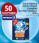 Aktuelles All-in-1 Power Complete Geschirr-Reiniger Tabs Angebot bei Marktkauf in Nürnberg