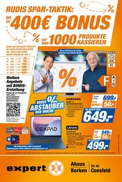Fernseher im expert Prospekt in Coesfeld Aktueller expert Prospekt mit Fernseher, "Top Angebote", Seite 1