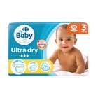 Couches Ultra Dry - CARREFOUR BABY - Carrefour à Garges-lès-Gonesse Couches Ultra Dry - CARREFOUR BABY en promo chez Carrefour Garges-lès-Gonesse à 6,49 €