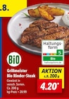 Grillmeister Bio Rinder-Steak Angebote von Bio bei Lidl Kaufbeuren für 4,20 €