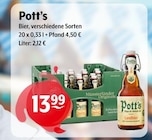 Pott's Bier Angebote bei Getränke Hoffmann Schmallenberg für 13,99 €