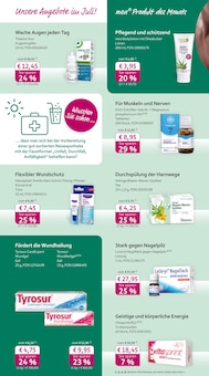 Aktueller mea - meine apotheke Prospekt "Unsere Juli-Angebote" für Gunzenhausen Aktueller mea - meine apotheke Prospekt für Gunzenhausen mit Seiten