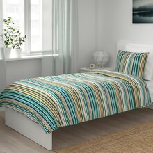IKEA Hamburg - Bettwäscheset, 2-teilig bunt 140x200/80x80 cm Bettwäscheset, 2-teilig bunt 140x200/80x80 cm Angebot bei IKEA Hamburg im Prospekt "Click & Collect: Jetzt bestellen und abholen"