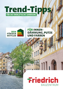 Friedrich Bauzentrum Prospekt Trend-Tipps FÜR DIE ENERGETISCHE SANIERUNG mit  Seiten in Schönborn, Rhein-Lahn-Kreis und Umgebung