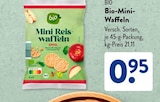 Mini Reiswaffeln von Bio für 0,95 € bei ALDI SÜD im Angebot Mini Reiswaffeln von Bio im aktuellen ALDI SÜD Prospekt