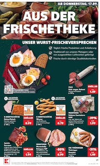 Mettwurst im Kaufland Prospekt "Hier bin ich richtig" mit 78 Seiten (Berlin)