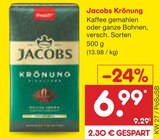 Jacobs Krönung im Angebot bei Netto Marken-Discount in Straubing Jacobs Krönung Angebote bei Netto Marken-Discount Straubing für 6,99 €