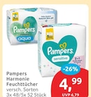 Harmonie Feuchttücher Aqua von Pampers im aktuellen budni Prospekt für 4,99 €