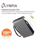 Etikettendrucker P22 von OLYMPIA im aktuellen V-Markt Prospekt für 19,99 €