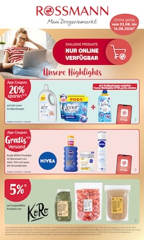 Weichspüler im aktuellen Rossmann Prospekt (Wuppertal) Weichspüler im Rossmann Prospekt "Mein Drogeriemarkt" mit 6 Seiten (Wuppertal)