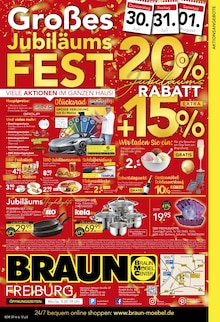 Küche im BRAUN Möbel-Center Prospekt "Großes Jubiläumsfest" mit 12 Seiten (Freiburg (Breisgau))