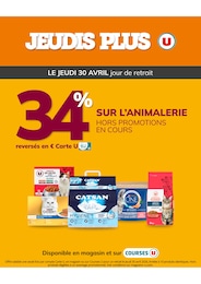 Prospectus U Express à Bastia, "JEUDI PLUS", 1 page, 28/04/2026 - 30/04/2026