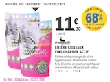 Promo Litière Cristaux Fins Charbon Actif à 11,30 € dans le catalogue E.Leclerc à Romilly-sur-Seine