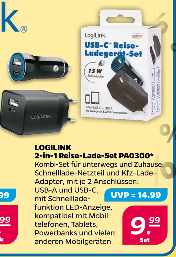 2-in-1 Reise-Lade-Set PA0300