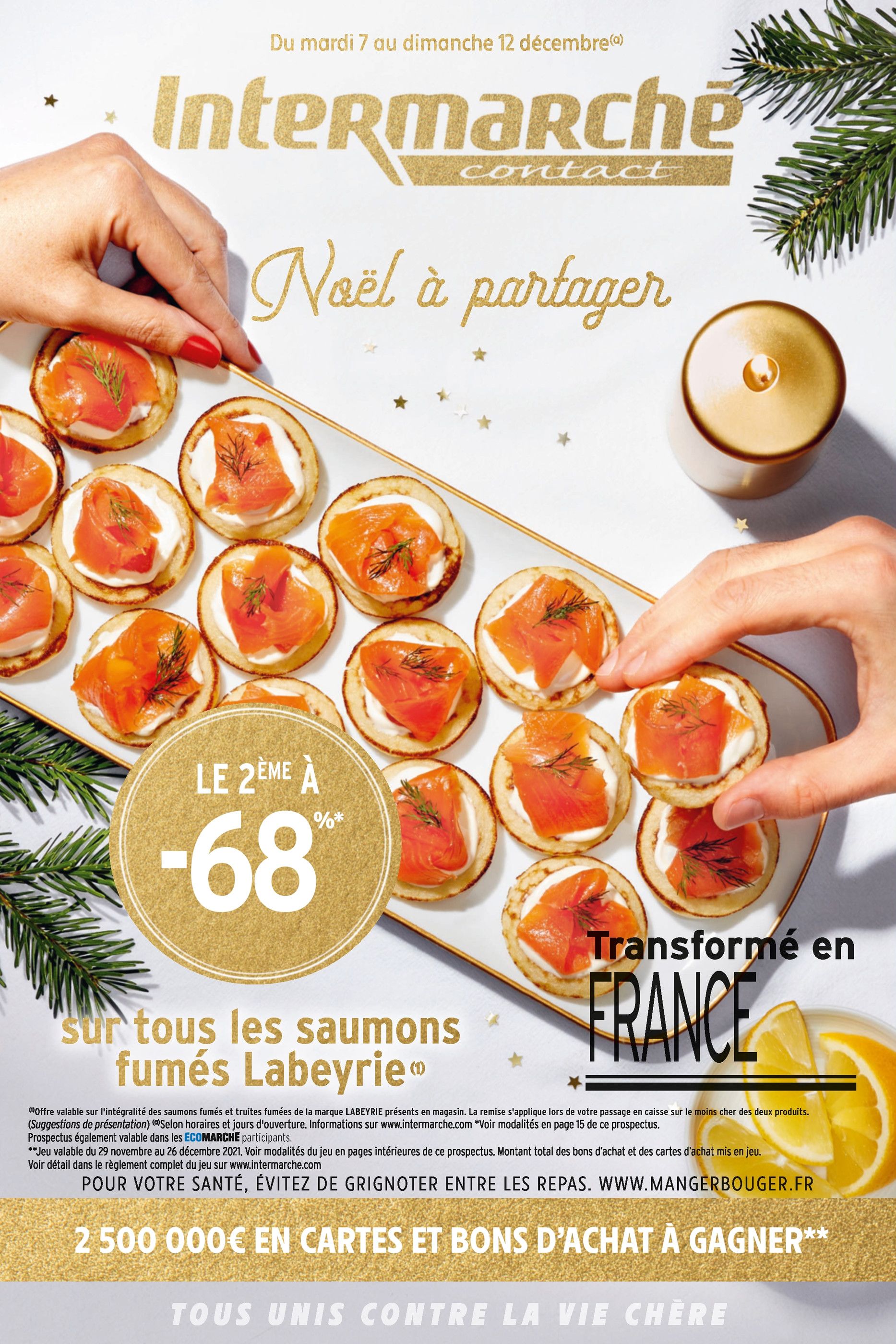 Catalogue Intermarché à Berre-l'Étang, avec 36 pages Prospectus Intermarché à Berre-l'Étang, "Noël à partager", 36 pages, 07/12/2021 - 12/12/2021