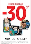 Promo -30% remise immédiate sur tout sheba à  dans le catalogue Intermarché Super à Gorges