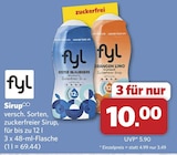 Eistee Blaubeere Zuckerfreier Sirup Angebote von fyl bei combi Lippstadt für 3,49 €