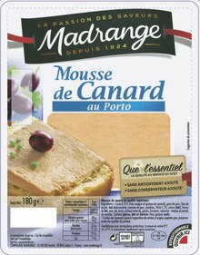 Mousse de canard au porto ou terrine de campagne dorée au four - Géant Casino à La Courneuve Mousse de canard au porto ou terrine de campagne dorée au four en promo chez Géant Casino La Courneuve à 0,92 €